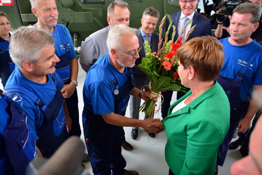 Beata Szydło w PZL-Świdnik.