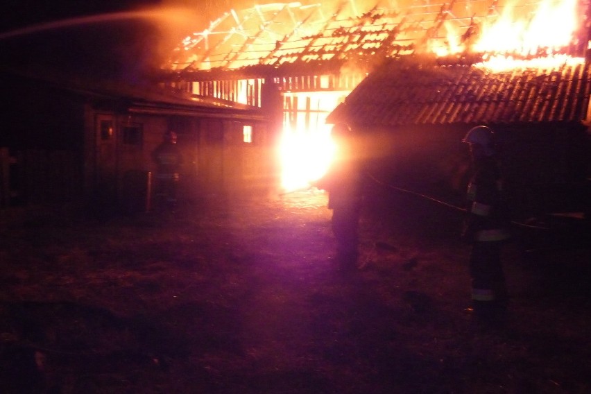 Pożar stodoły w Radlinie