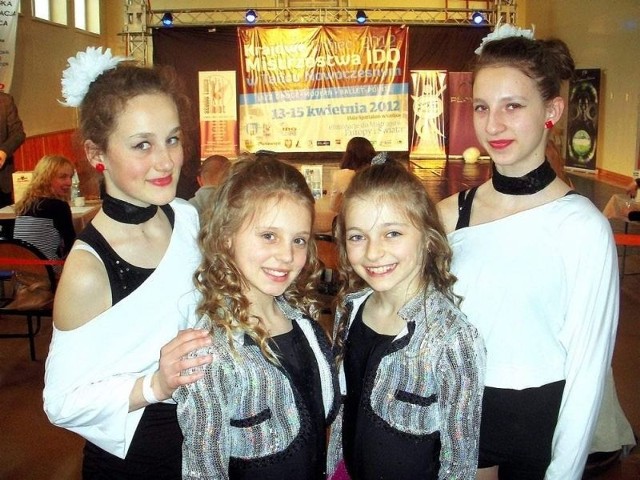 Od lewej Patrycja, Monika, Olga i Natalia na turnieju w Grójcu