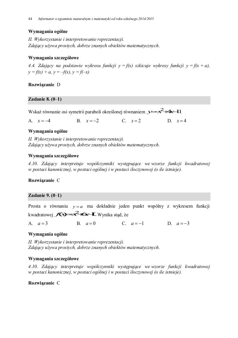 Matura 2017 Matematyka już dziś. W piątek, 5 maja,...