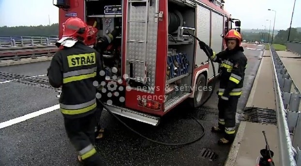 Karambol na autostradzie A4 w Zabrzu