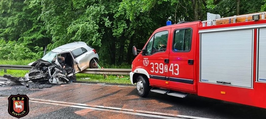 Do groźnego wypadku doszło na drodze krajowej nr 25 pomiędzy...