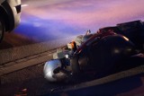 Kraków. Wypadek na ul. Łokietka, zderzenie motocyklisty z samochodem [ZDJĘCIA INTERNAUTY]