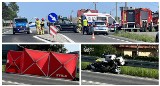 Śmiertelny wypadek na DK 28 w Siekierczynie. Nie żyje 54-letni motocyklista. Droga jest zablokowana, wyznaczono objazd