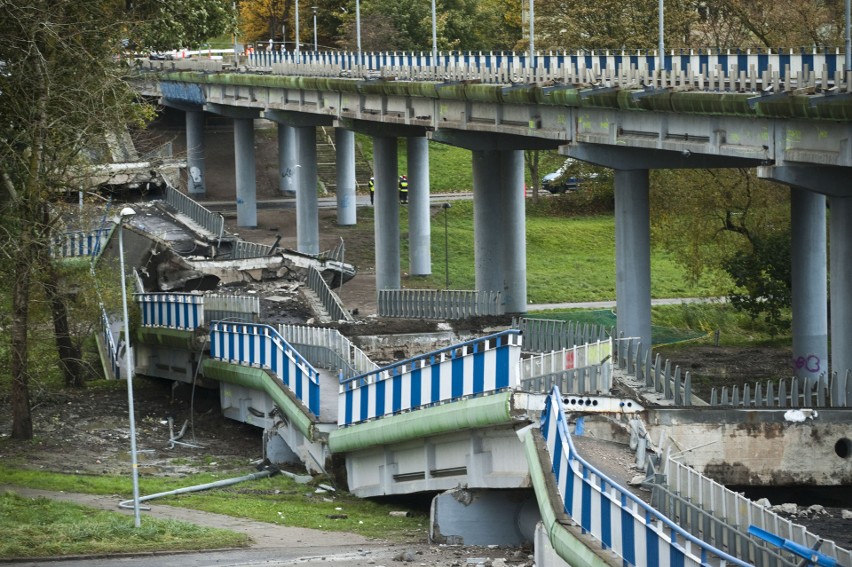 Katastrofa budowlana w Koszalinie. Zawalił się wiadukt w...