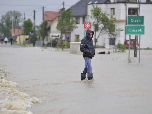 Powódź w Cisku w 2010 roku.