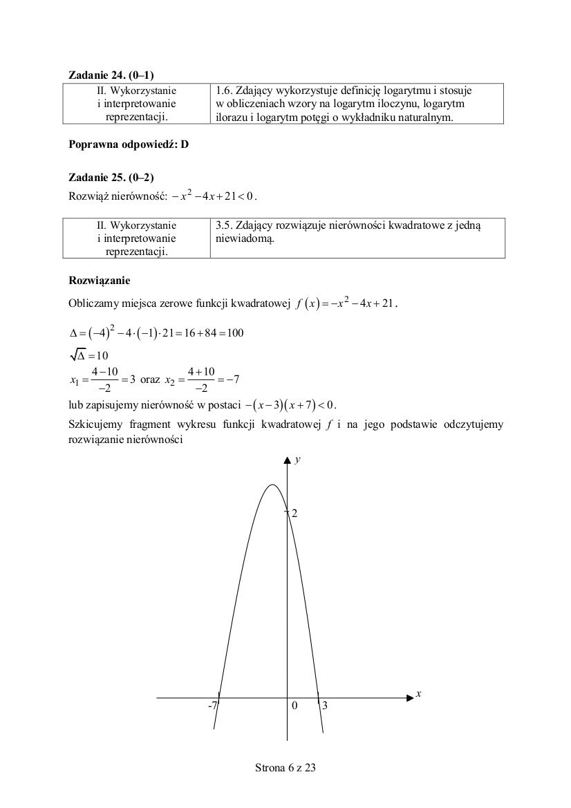 Próbna matura z matematyki ARKUSZE