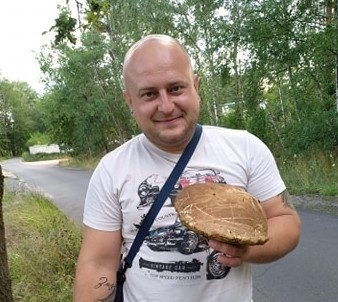 Pan Tomasz znalazł 0,5 kilogramowego prawdziwka w lesie w...