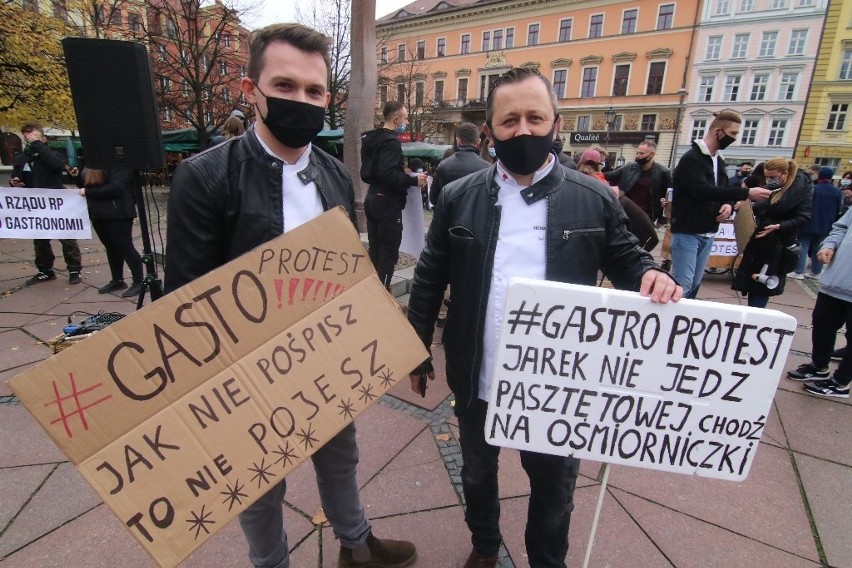 Protest branży gastronomicznej we Wrocławiu