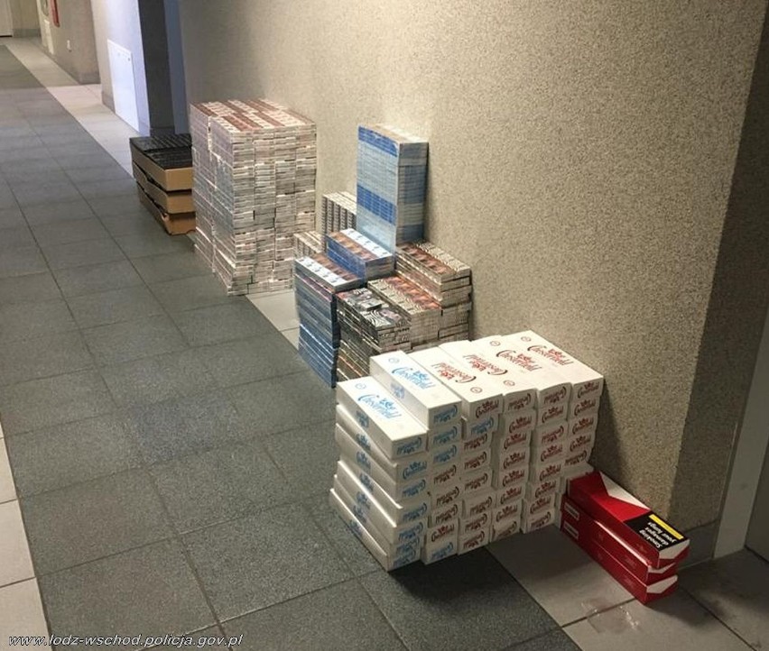 50-letni koluszkowianin miał w mieszkaniu 144 tys. "lewych" papierosów i 5,5 kg tytoniu