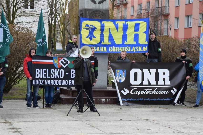 Narodowcy z Częstochowy i Śląska protestowali przeciwko...