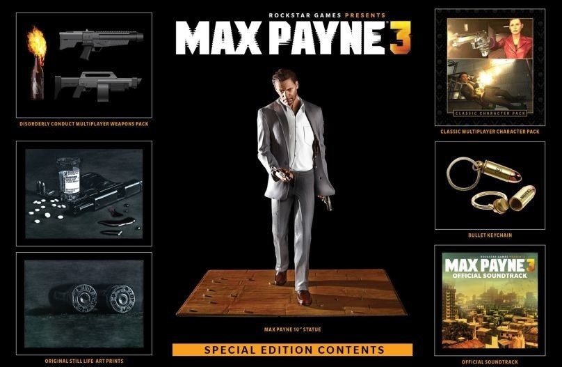 Max Payne 3: Edycja kolekcjonerska wygląda tak...