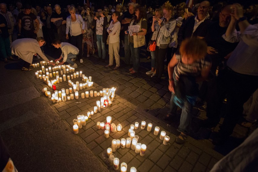 Demonstracja przed słupskim sądem