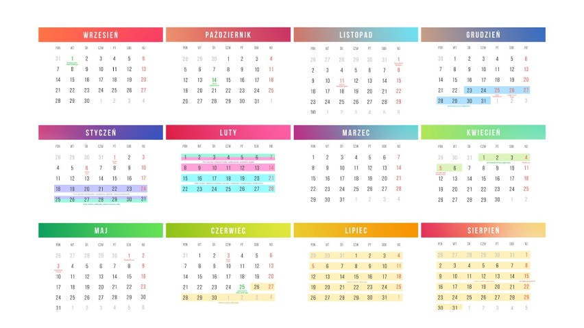 Kalendarz roku szkolnego 2020/2021 NOWE TERMINY. Kiedy są ferie zimowe, święta, wakacje, dni wolne od szkoły? Nowy kalendarz szkolny