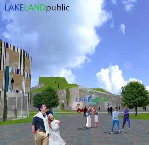 LakeLand-public, główna część projektu, ma powstać w Długiem. Zakłada budowę 300, wkomponowanych w krajobraz apartamentowców.