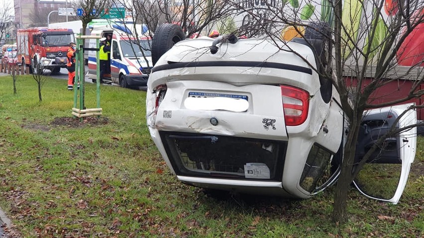 Wypadek na al. Jana Pawła II