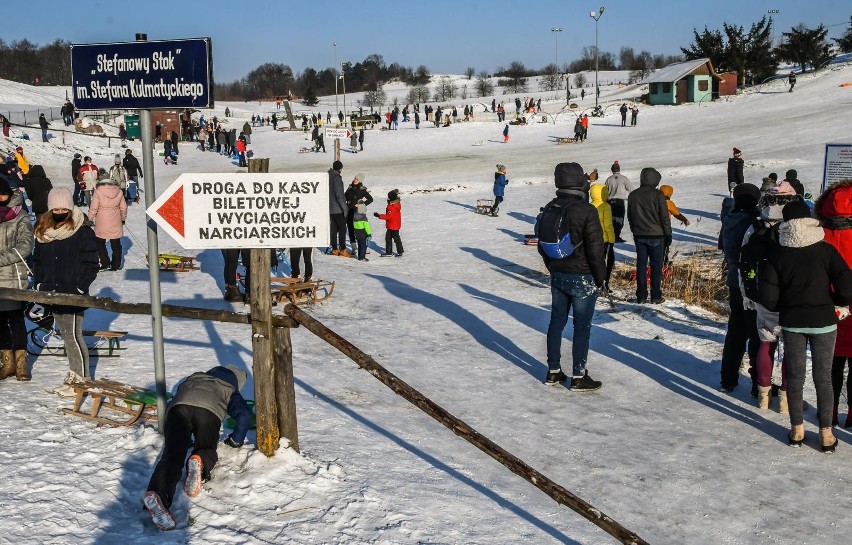 Tak wyglądał bydgoski Myślecinek w ostatni dzień ferii...