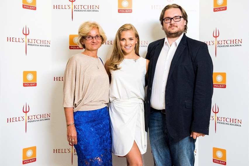 Agnieszka Kaczorowska z rodziną w "Hell's Kitchen"

Polsat