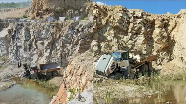 Do wypadku w kopalni doszło w poniedziałek (12 czerwca) po godzinie 16. Wozidło kopalniane z operatorem osunęło się z półki skalnej.