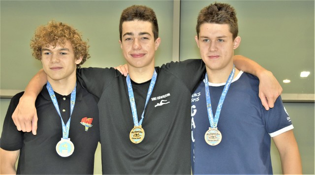 Oświęcimian Michał Piela (w środku) wygrał rywalizację wśród juniorów 14- i 15-letnich. Był też najlepszy w punktacji Rudolpha.