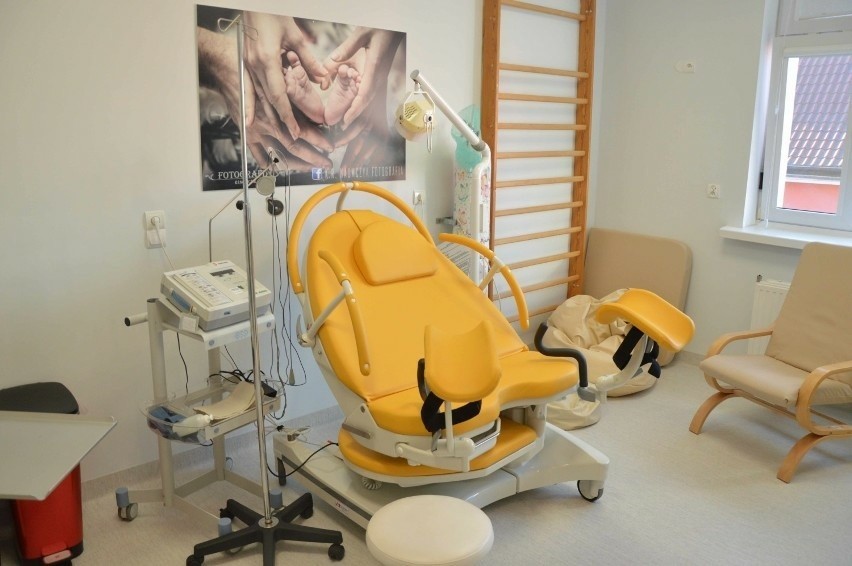 Jedna z dwóch sal porodowych w szpitalu w Malborku