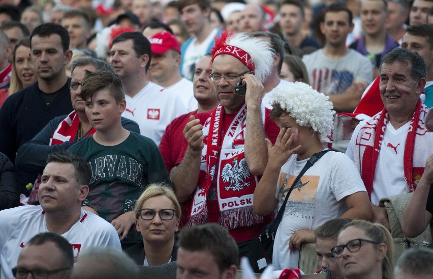 Euro 2016. Strefa kibica w Koszalinie. Mecz Polska - Niemcy.