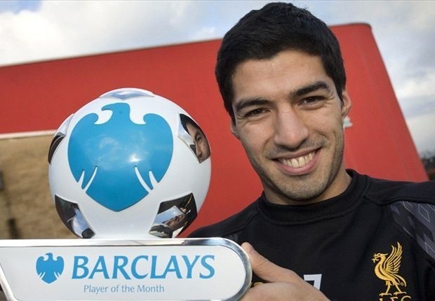 Luis Suarez został wybrany najlepszym piłkarzem miesiąca w Premier League