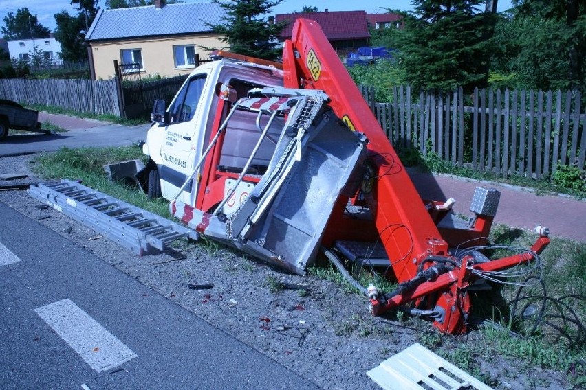 Wypadek na ulicy Słowackiego w Skaryszewie (nowe fakty i zdjęcia)