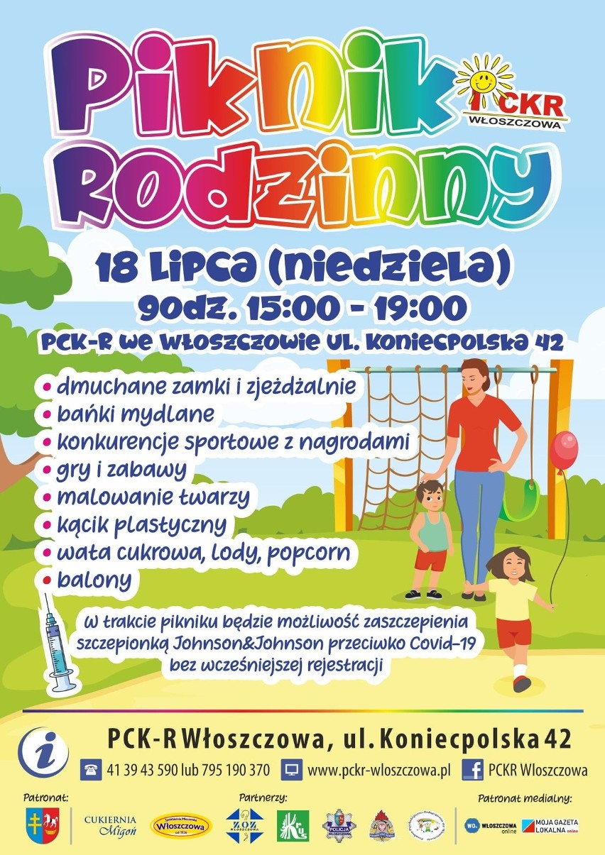 Piknik Rodzinny we Włoszczowie w niedzielę, 18 lipca, w Powiatowym Centrum Kulturalno-Rekreacyjnym