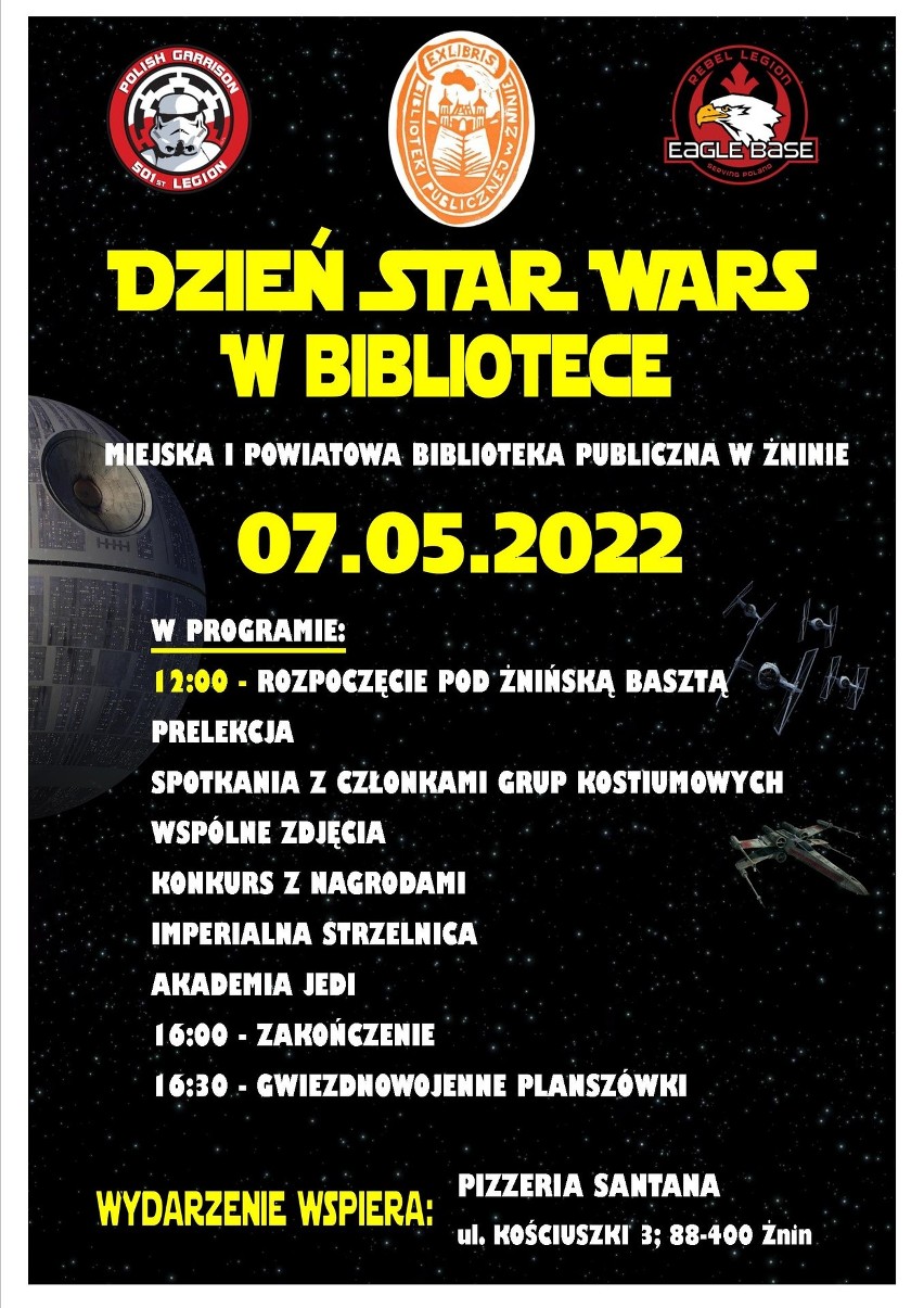 Plakat dnia Star Wars 2022 w Żninie.