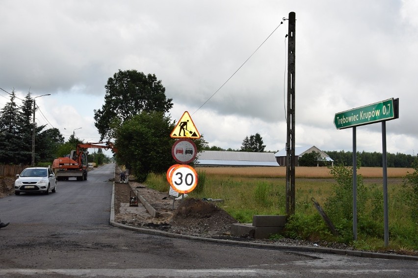 Częściowy odbiór remontowanej drogi gminnej w gminie Mirzec