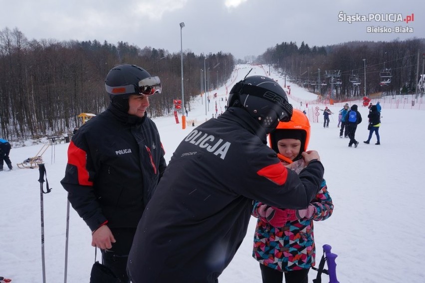 Policja uczyła bezpiecznych zasad jazdy na nartach