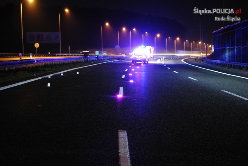 Wypadek na autostradzie 4 w Rudzie Śląskiej: Przy...