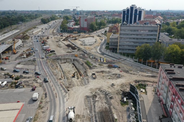 Centrum przesiadkowe Opole Wschodnie - prace w rejonie stacji kolejowej i ul. Oleskiej