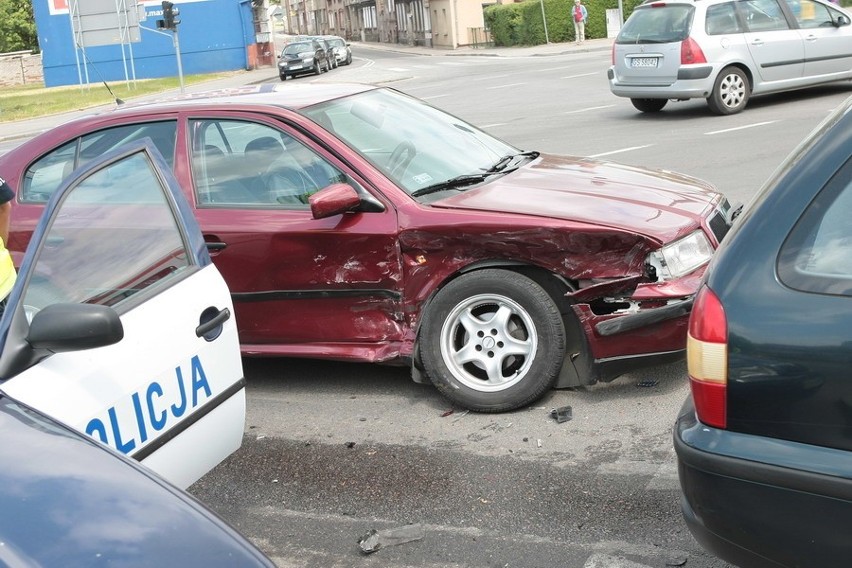 Wypadek przy ul. Garncarskiej w Słupsku