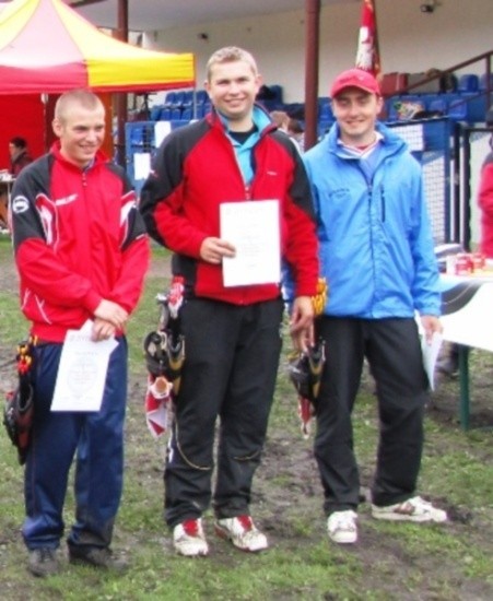 Maciej Wiatr (z lewej) w towarzystwie Jacka Procia i Rafała Dobrowolskiego.