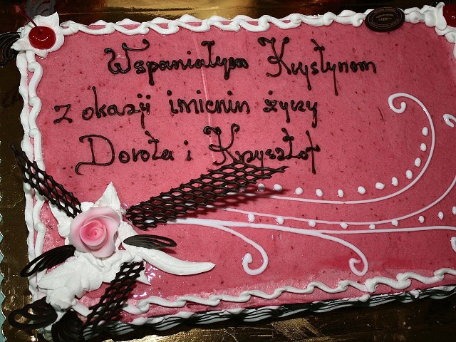 Tort od Doroty i Krzysztofa Pokory - dla Krystyn.