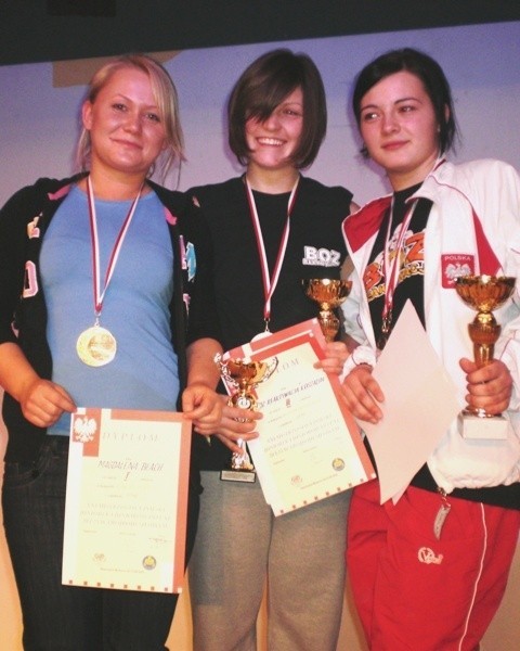 Magdalena Błach (po lewej) na warszawskich mistrzostwach