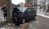 Groźny wypadek w Mierzeszynie 17.01.2022 r. Cztery osoby w szpitalu