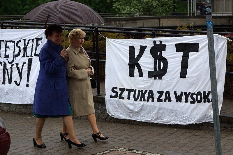 Protest przeciwko cenom biletów na Kaliskie Spotkania...