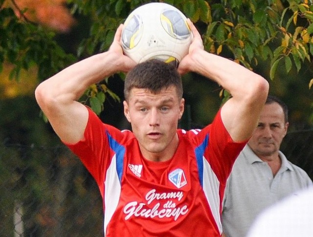 Rafał Kiklaisz był bardzo groźny w ataku, ale gola dla polonii nie zdobył.