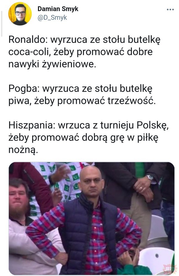 Sportowe memy przed meczem Polska - Hiszpania