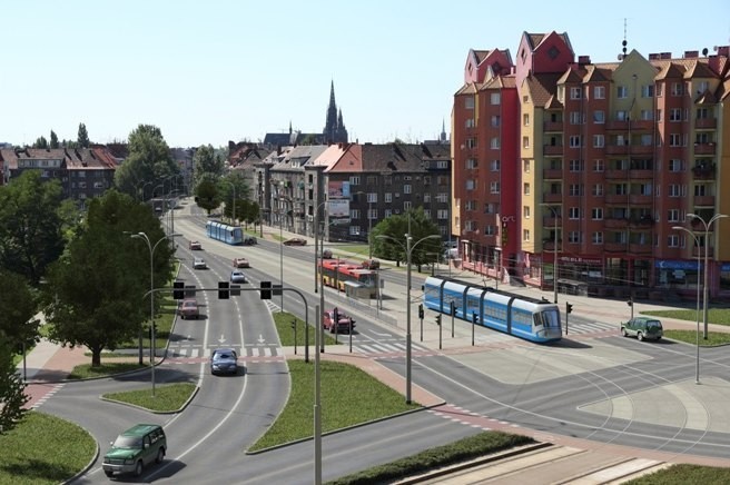 Wrocław: Po remoncie przez Wyszyńskiego pojadą tramwaje (WIZUALIZACJE)