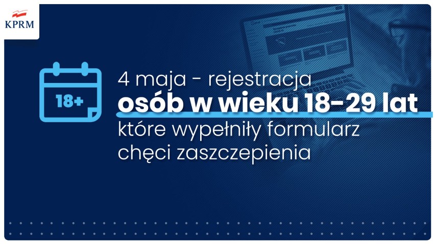 Kolejne roczniki do szczepienia. Są terminy rejestracji do 9 maja