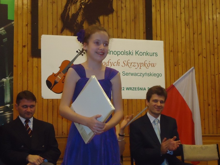 Emilia Jarocka, najmłodsza 13 letnia uczestniczka konkursu...