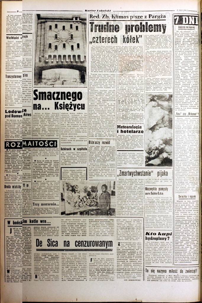 Z archiwum Kuriera: Kurier Lubelski z 8-9 grudnia 1963