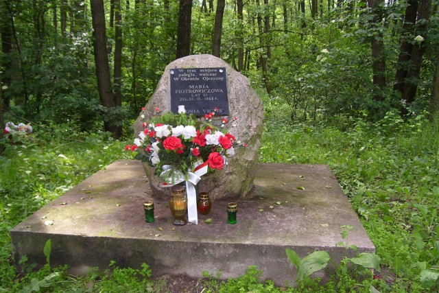 Miejsce śmierci Marii Piotrowiczowej.