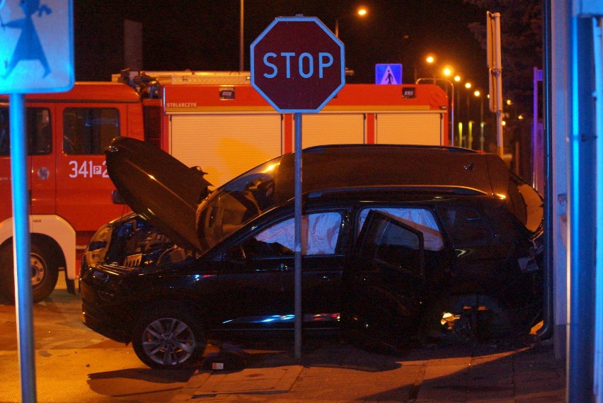 Wypadek na skrzyżowaniu ulic Młynarskiej i Polnej w Kaliszu
