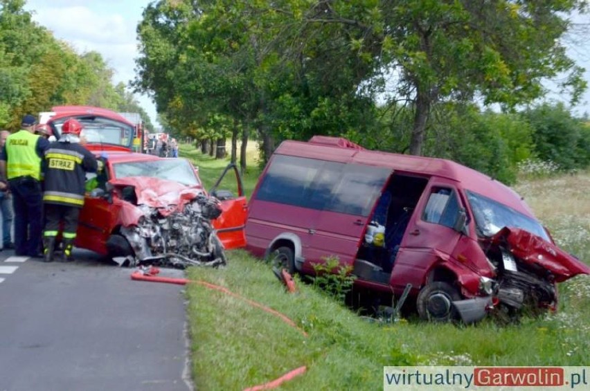 Wypadek w okolicy Gocławia. 10 osób w szpitalu [ZDJĘCIA]