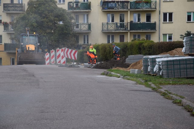 Remont trotuaru przy ulicy Wodociągowej w Szczecinku